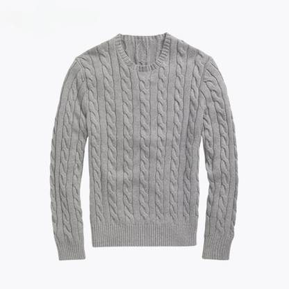Cable-Knit Cotton Jumper