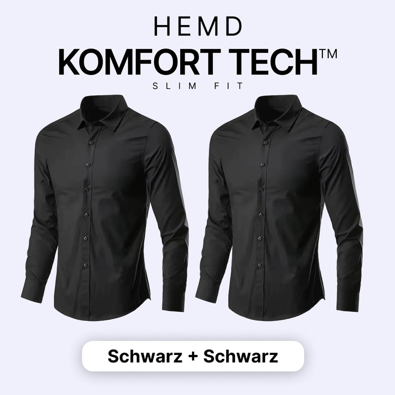 Herrenhemd mit flexibler Technologie – Komfort Tech [KAUF 1, ERHALTE 1 GRATIS]