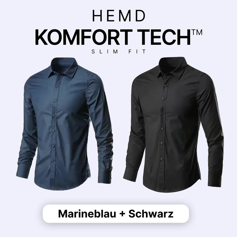 Herrenhemd mit flexibler Technologie – Komfort Tech [KAUF 1, ERHALTE 1 GRATIS]