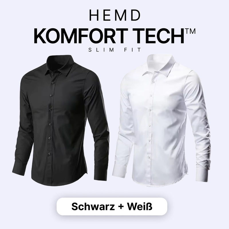 Herrenhemd mit flexibler Technologie – Komfort Tech [KAUF 1, ERHALTE 1 GRATIS]