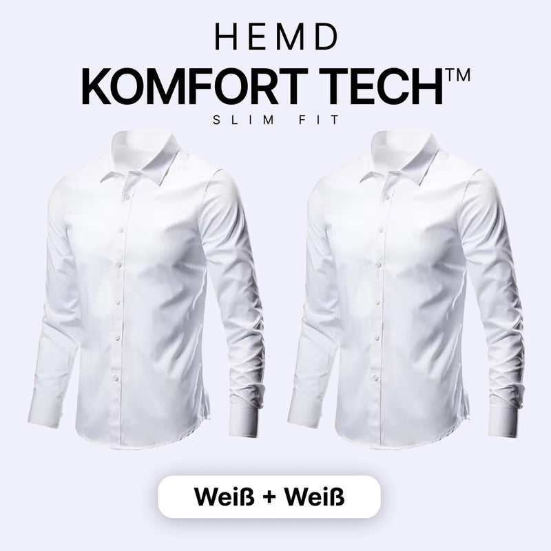 Herrenhemd mit flexibler Technologie – Komfort Tech [KAUF 1, ERHALTE 1 GRATIS]