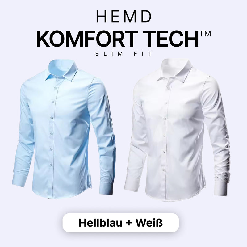 Herrenhemd mit flexibler Technologie – Komfort Tech [KAUF 1, ERHALTE 1 GRATIS]