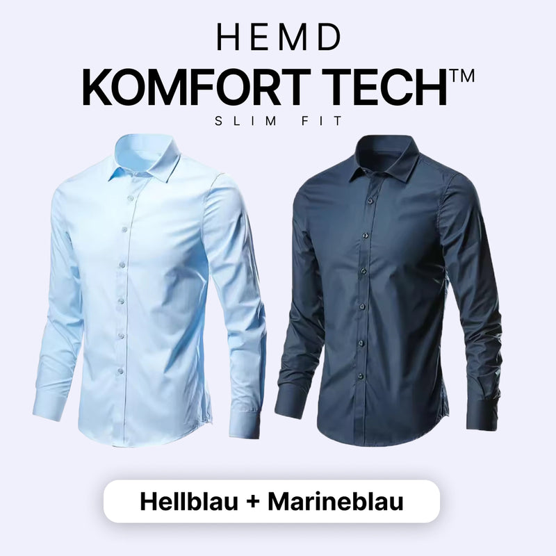 Herrenhemd mit flexibler Technologie – Komfort Tech [KAUF 1, ERHALTE 1 GRATIS]