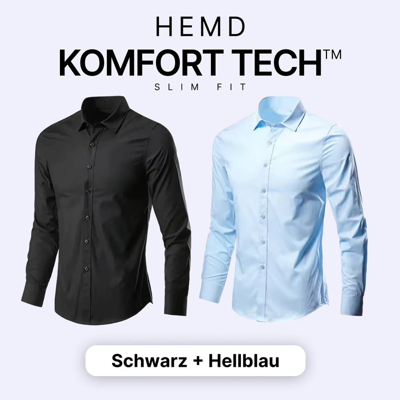 Herrenhemd mit flexibler Technologie – Komfort Tech [KAUF 1, ERHALTE 1 GRATIS]