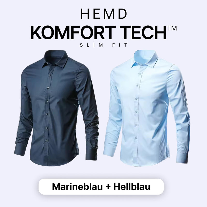 Herrenhemd mit flexibler Technologie – Komfort Tech [KAUF 1, ERHALTE 1 GRATIS]