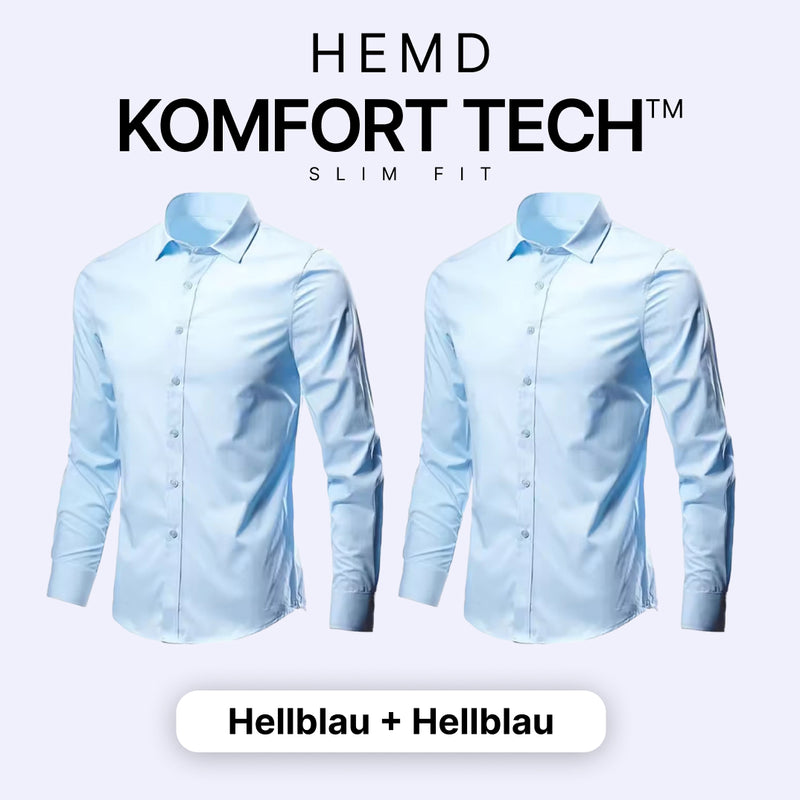 Herrenhemd mit flexibler Technologie – Komfort Tech [KAUF 1, ERHALTE 1 GRATIS]